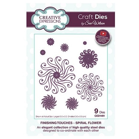 (CED1491)Craft Dies - The Finishing Touches Collection - Spiral Flower