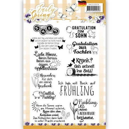 PMCS10026 Early Spring Precious Marieke Textstempel Clearstamp / Stempel 