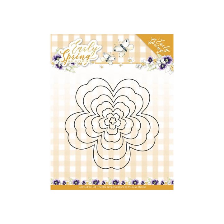 (PM10112)Dies - Precious Marieke - Early Spring - Spring Flowers Nesting Dies
