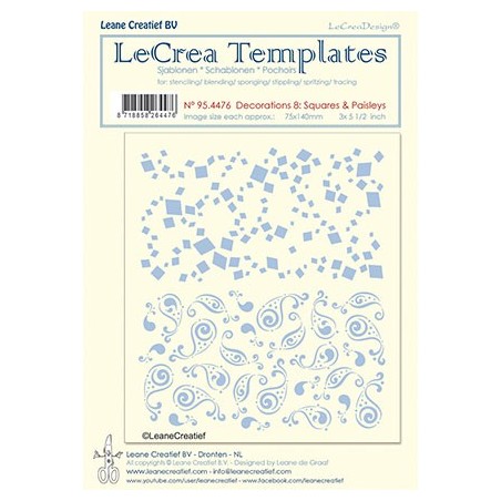 (95.3653)LeCrea Templates Flowers & Dots 4