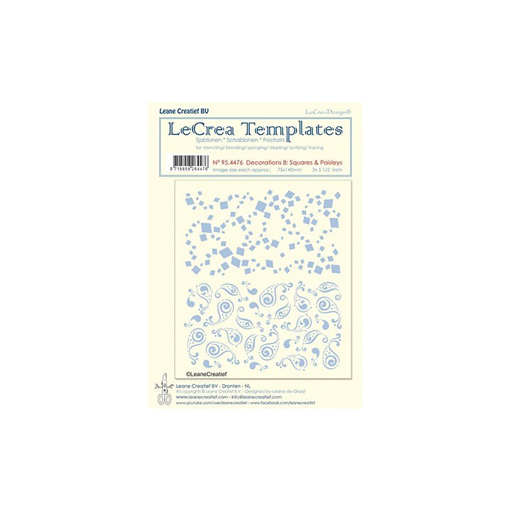 (95.3653)LeCrea Templates Flowers & Dots 4