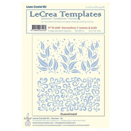 (95.4469)LeCrea Templates Leaves & swirls