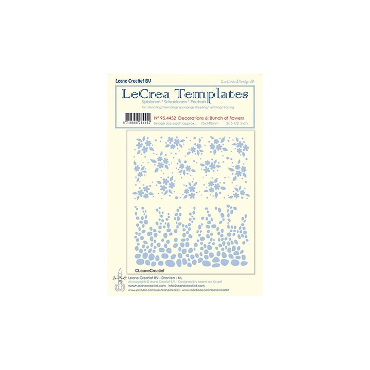 (95.4452)LeCrea Templates Bunch of flowers