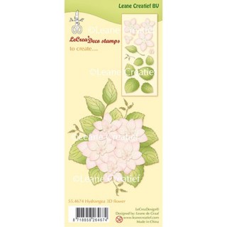 (55.4674)Clear stamp Hydrangea 3D flower