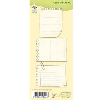 (55.4643)Clear stamp Notebook pages