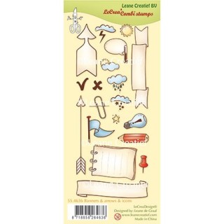 (55.4636)Clear stamp Banners, arrows & icons