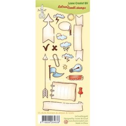 (55.4636)Clear stamp Banners, arrows & icons