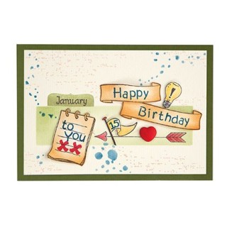 (55.4636)Clear stamp Banners, arrows & icons