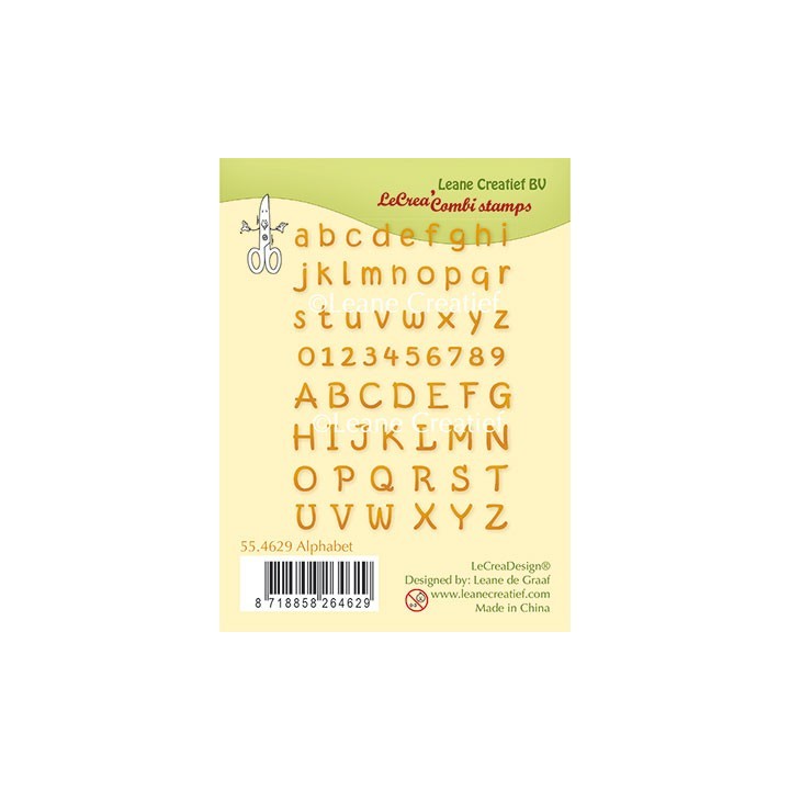 (55.4629)Clear stamp Alphabet & numbers