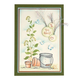 (55.4605)Clear stamp Garden