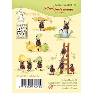 (55.4599)Clear stamp Ladybugs