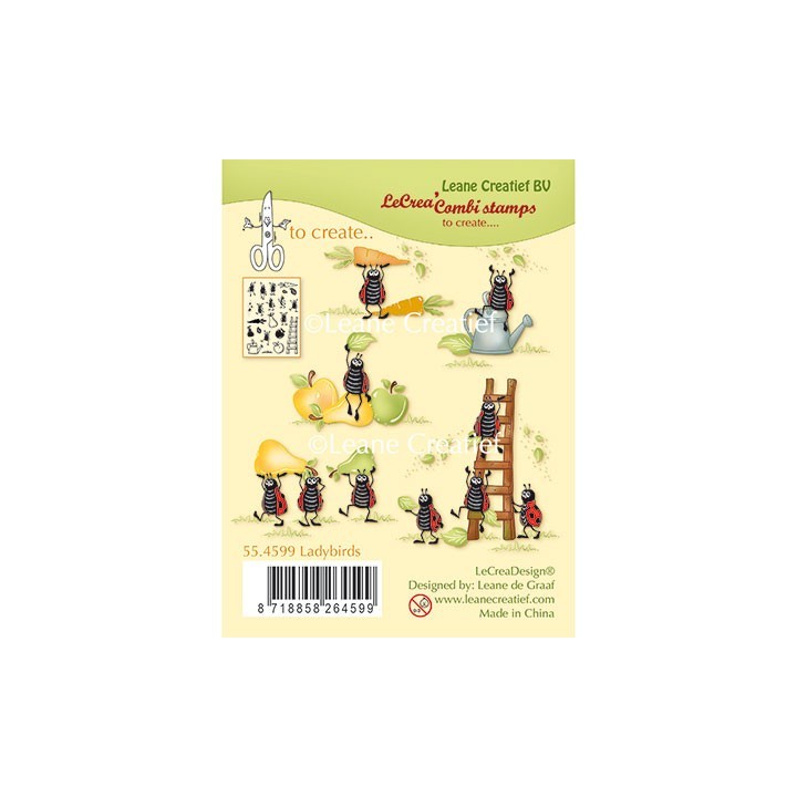 (55.4599)Clear stamp Ladybugs