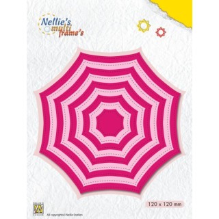 (MFD114)Nellie's Multi Frame Dies "Octagon/Spiderweb"