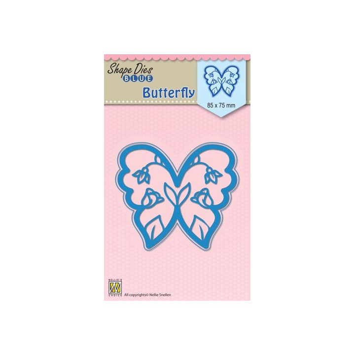 (SDB012)Nellie's Shape Dies blue "Butterfly"