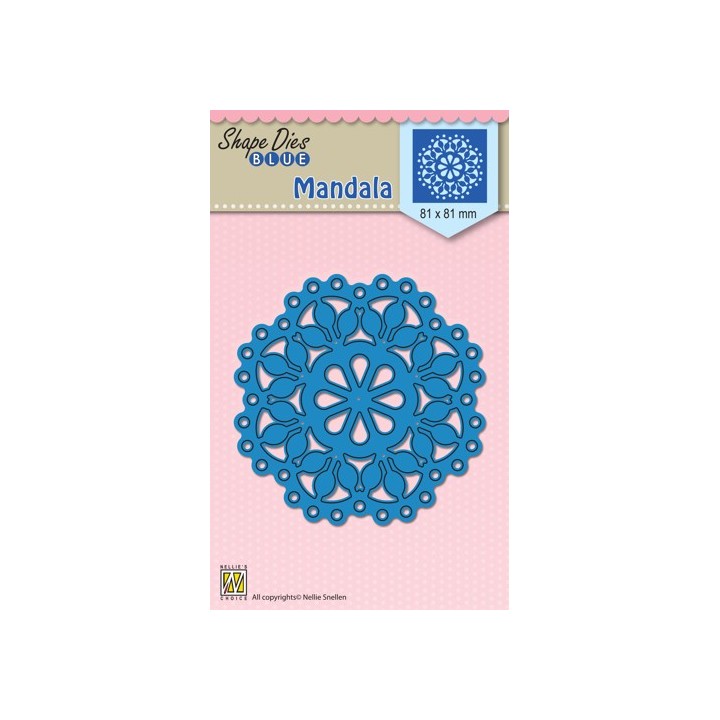 (SDB015)Nellie's Shape Dies blue "Mandala"