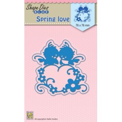 (SDB016)Nellie's Shape Dies blue "Spring love"
