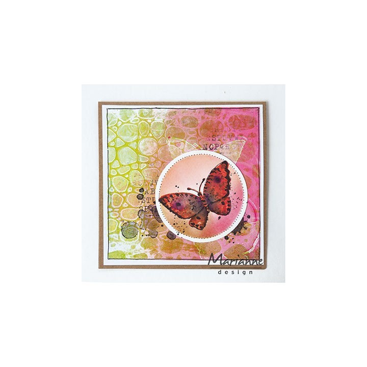 (MM1617)Clear Stamp Background Tiny's stains