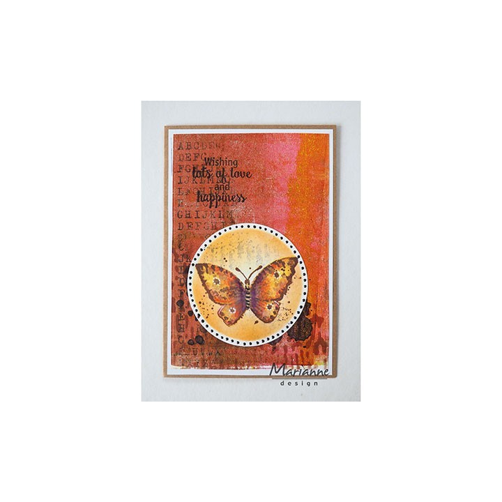 (MM1617)Clear Stamp Background Tiny's stains