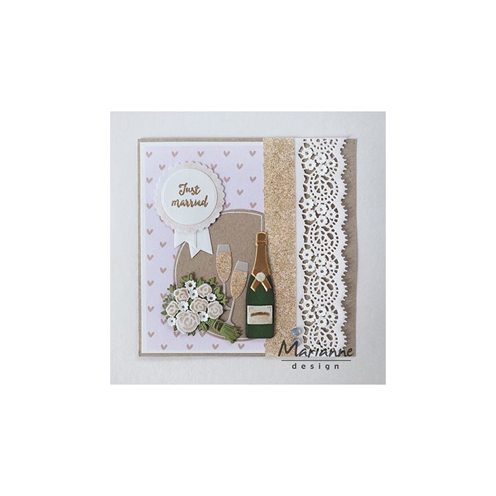 (LR0504)Creatables stencil Champagne