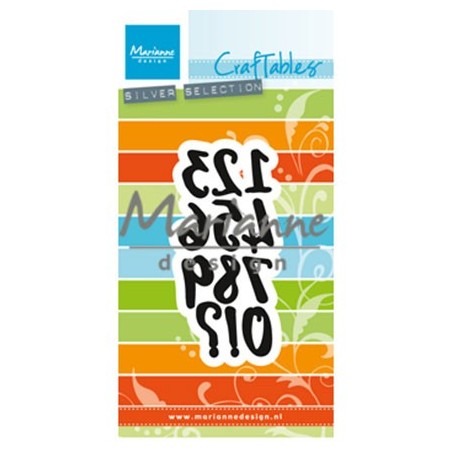 (CR1429)Craftables stencil Brush numbers
