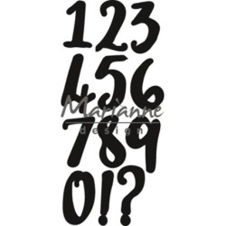 (CR1429)Craftables stencil Brush numbers