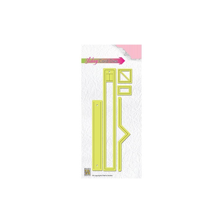 (SCD004)Nellie's Sliding card dies design-4