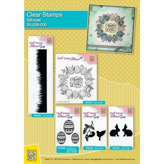(SIL027)Nellie`s Choice Clearstamp - Happy Easter