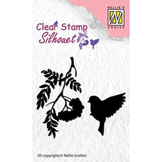 (SIL029)Nellie`s Choice Clearstamp - Birdsong-4