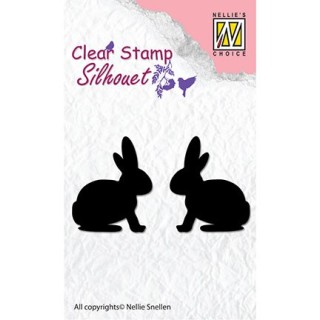(SIL030)Nellie`s Choice Clearstamp - Hare