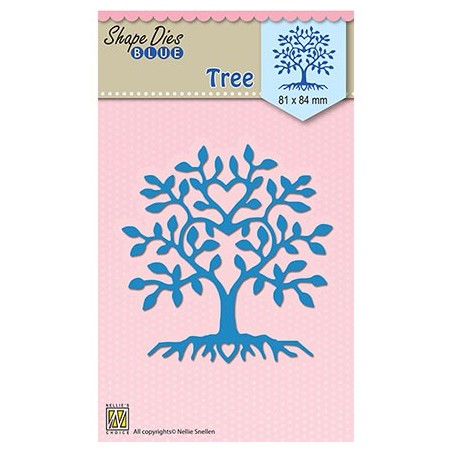(SDB019)Nellie's Shape Dies blue Tree