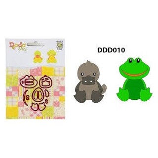 (DDD010)Nellie's Shape Dies DADA Duck & Frog