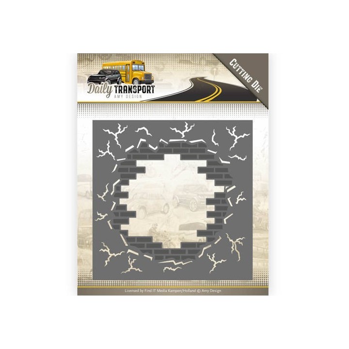 (ADD10128)+ (SPECADD01)Dies - Amy Design - Daily Transport - Brick in the Wall