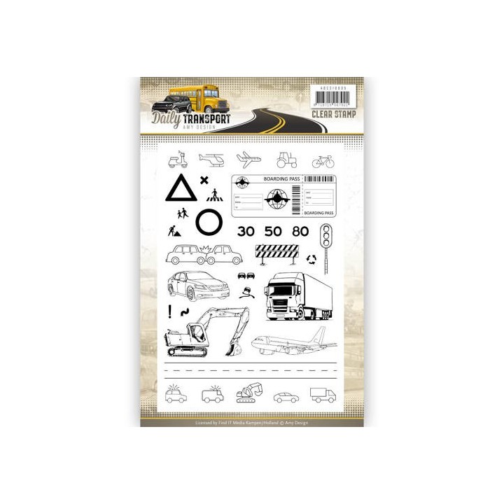(ADCS10035)Clearstamp - Amy Design - Daily Transport