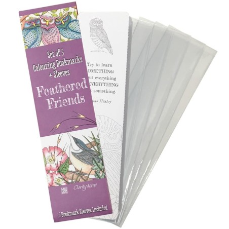 (ACC-BO-30388-XX)FEATHERED FRIENDS COLOURING BOOKMARKS