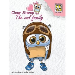 (CSO009)Nellie`s Choice Clearstamp - The owl family -  Pilot