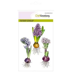 (1270)CraftEmotions clearstamps A6 - hyacinth