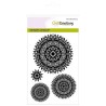 (1276)CraftEmotions clearstamps A6 - mandala flower