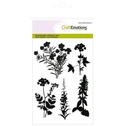 (1278)CraftEmotions clearstamps A6 - silhouette roadside plants