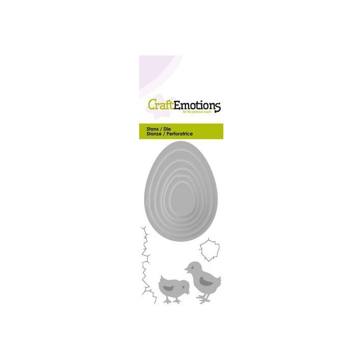 (115633/0206)CraftEmotions Die - Eggs with chicks