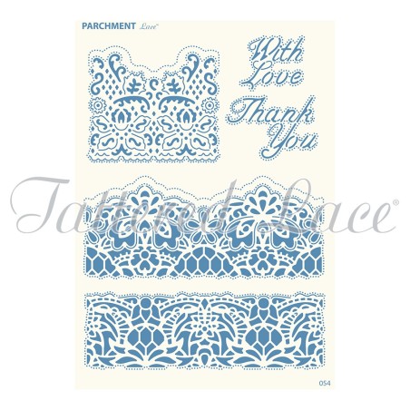 (PLG054)Parchment Lace Luxurious Lace Grid - Florentine