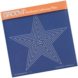 (GRO-PA-40132-03)Groovi Plate A5 Nested Stars