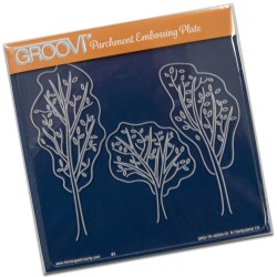 (GRO-TR-40004-03)Groovi Plate A5 Trees