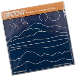 (GRO-LA-40007-03)Groovi Plate A5 Mountains & Hills