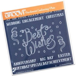 (GRO-WO-40274-01)Groovi Plate A5 Best Wishes