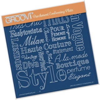 (GRO-WO-40505-03)Groovi Plate A5 Elegant Expressions