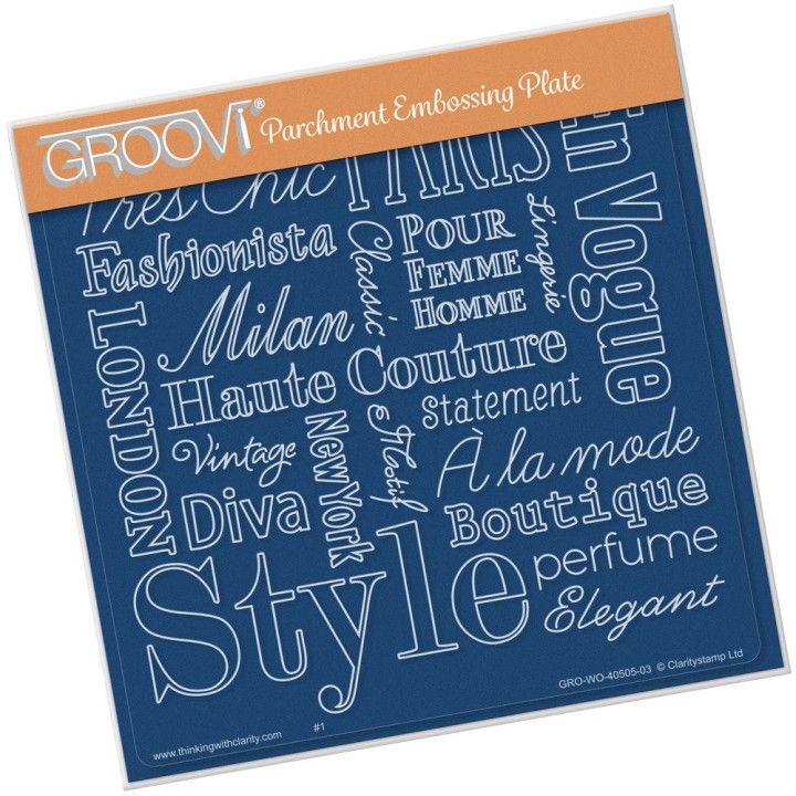(GRO-WO-40505-03)Groovi Plate A5 Elegant Expressions