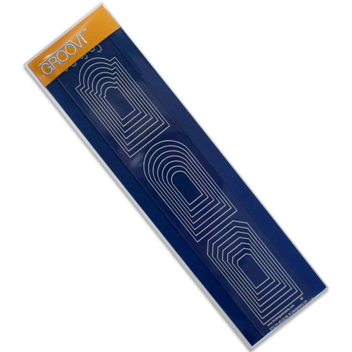(GRO-PA-40122-09)Groovi Border Plate Tags Nested