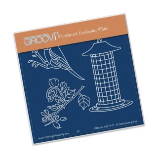 (GRO-BI-40277-01)Groovi Small Blue Tit Feeder A6 Plate