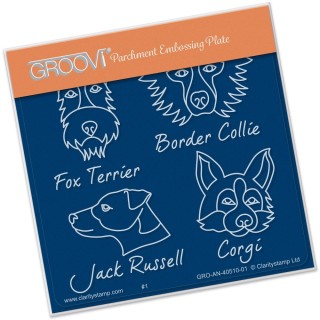 (GRO-AN-40510-01)Groovi® Kennel Club - Dog Breeds Baby plate A6