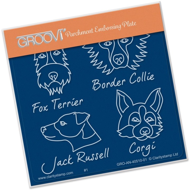 (GRO-AN-40510-01)Groovi® Kennel Club - Dog Breeds Baby plate A6